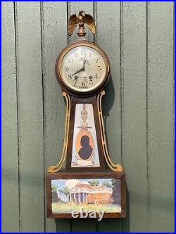 1929 Seth Thomas Banjo No. 7 Clock For Parts, Repairs