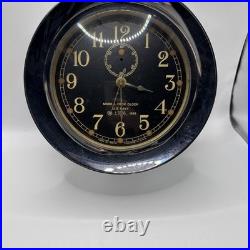 1939 Seth Thomas US Navy Mark I Deck Clock Quartz Porthole + Orig Movement