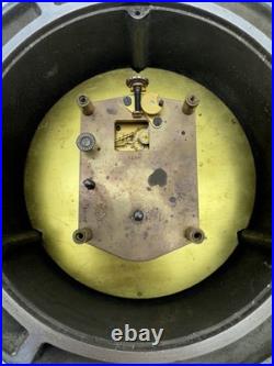 1940 WWII Seth Thomas U. S. Navy Mark I Deck Clock Brass Working with Key