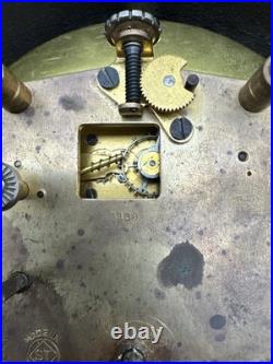 1940 WWII Seth Thomas U. S. Navy Mark I Deck Clock Brass Working with Key