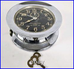 1941 SETH THOMAS WWII U. S. Navy Mark 1 Deck Clock Naval Porthole Ship Wall Clock 1941 SETH THOMAS WWII U. S. Navy Mark 1 Deck Clock Naval Porthole Ship Wall Clock