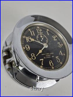 1941 SETH THOMAS WWII U. S. Navy Mark 1 Deck Clock Naval Porthole Ship Wall Clock 1941 SETH THOMAS WWII U. S. Navy Mark 1 Deck Clock Naval Porthole Ship Wall Clock