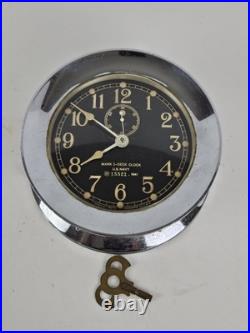 1941 SETH THOMAS WWII U. S. Navy Mark 1 Deck Clock Naval Porthole Ship Wall Clock 1941 SETH THOMAS WWII U. S. Navy Mark 1 Deck Clock Naval Porthole Ship Wall Clock