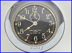 1941 SETH THOMAS WWII U. S. Navy Mark 1 Deck Clock Naval Porthole Ship Wall Clock 1941 SETH THOMAS WWII U. S. Navy Mark 1 Deck Clock Naval Porthole Ship Wall Clock