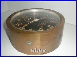 1941 Seth Thomas Mark I-deck Clock # 11057 U. S. Navy Brass