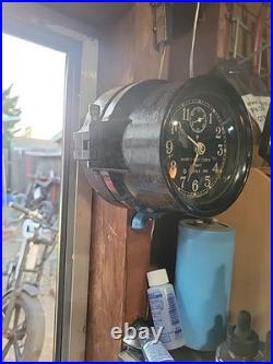 1941 Seth Thomas Wwii Us Navy Mark 1 Boat Clock Porthole Ship Wall Clock