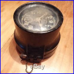 1942 US Navy Seth Thomas Ship Clock Unrestored Original