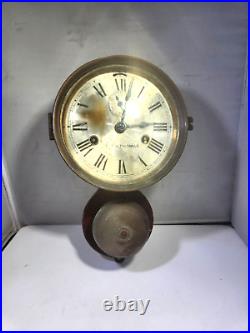 19th c Seth Thomas Ships Clock w Bell