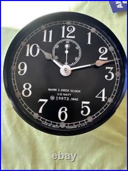 1 942 Seth Thomas Mark I Deck Clock World War II US Navy Bakelite Exterior