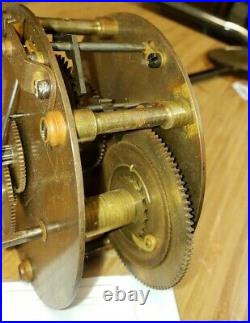 #450 Antique Clock Seth Thomas #1 Regulator Movement and Pendulum