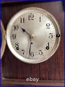 4 Bell Seth Thomas Sonora Chime Clock Runs and Strikes Well see Video Reduced