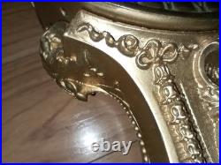 ANTIQUE 1870s 10 Seth Thomas Mantle CLOCK SOLID BRONZE OWL EDWARDIAN NOUVEAU