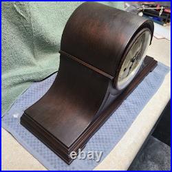 ANTIQUE 1921 SETH THOMAS #74 TAMBOUR Westminster Chime/Strike Rebuilt With Key