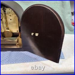 ANTIQUE 1921 SETH THOMAS #74 TAMBOUR Westminster Chime/Strike Rebuilt With Key