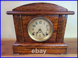 ANTIQUE ADAMANTINE SETH THOMAS 8 DAY MANTLE CLOCK Movement # 89 Works