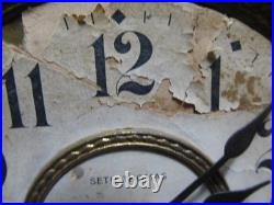 ANTIQUE SETH THOMAS 4 PILLAR ADAMANTINE MANTLE CLOCK With89C MOVEMENT READ F/S