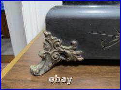 ANTIQUE SETH THOMAS 4 PILLAR ADAMANTINE MANTLE CLOCK With89C MOVEMENT READ F/S