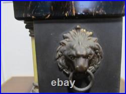 ANTIQUE SETH THOMAS 4 PILLAR ADAMANTINE MANTLE CLOCK With89C MOVEMENT READ F/S