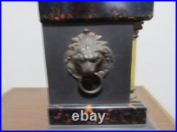 ANTIQUE SETH THOMAS 4 PILLAR ADAMANTINE MANTLE CLOCK With89C MOVEMENT READ F/S