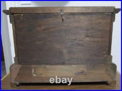 ANTIQUE SETH THOMAS 4 PILLAR ADAMANTINE MANTLE CLOCK With89C MOVEMENT READ F/S