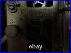 ANTIQUE SETH THOMAS 4 PILLAR ADAMANTINE MANTLE CLOCK With89C MOVEMENT READ F/S