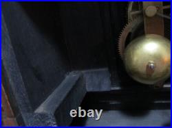 ANTIQUE SETH THOMAS 4 PILLAR ADAMANTINE MANTLE CLOCK With89C MOVEMENT READ F/S