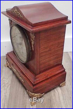ANTIQUE SETH THOMAS ADAMANTINE ADVANCE MODEL LONG ALARM MANTEL CLOCK c. 1909