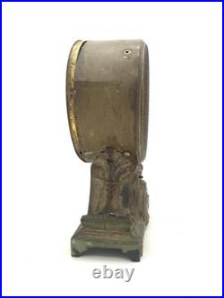 ANTIQUE SETH THOMAS METAL TABLE LONG ALARM CLOCK CIRCA 1909 FOR REPAIR Fix UP
