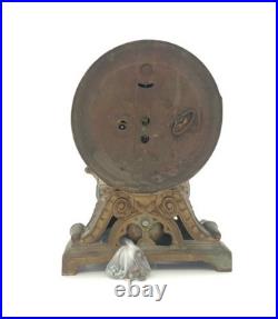 ANTIQUE SETH THOMAS METAL TABLE LONG ALARM CLOCK CIRCA 1909 FOR REPAIR Fix UP