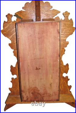 ANTIQUE SETH THOMAS OAK KITCHEN MANTEL CLOCK with ALARM