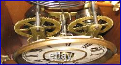 ANTIQUE SETH THOMAS OAK KITCHEN MANTEL CLOCK with ALARM