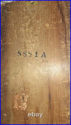 ANTIQUE SETH THOMAS OFFICE No. 3 WALL CHIME CLOCK WORKING 8 DAY DATED 1888 A