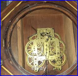 ANTIQUE SETH THOMAS OFFICE No. 3 WALL CHIME CLOCK WORKING 8 DAY DATED 1888 A
