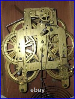 ANTIQUE SETH THOMAS OFFICE No. 3 WALL CHIME CLOCK WORKING 8 DAY DATED 1888 A