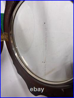 ANTIQUE SETH THOMAS OFFICE No. 6 CALENDAR DOUBLE-DIAL WALL CLOCK rosewood 8 DAY