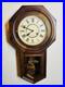 ANTIQUE_SETH_THOMAS_REGULATOR_WAll_CLOCK_29_x_16_Walnut_or_Mahogany_WORKS_01_qb