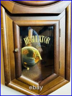 ANTIQUE SETH THOMAS REGULATOR WAll CLOCK 29 x 16 Walnut or Mahogany WORKS