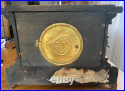 ANTIQUE SETH THOMAS SHELF MANTLE CLOCK For Parts Or Repair 1880 Statement Piece
