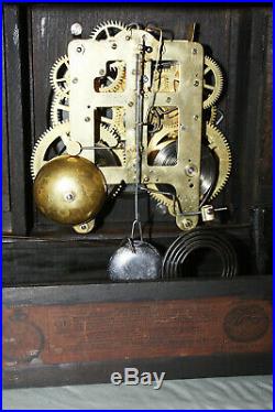 ANTIQUE SETH THOMAS SHELF MANTLE CLOCK-Totally! -Restored- c/1905