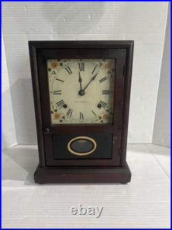 ANTIQUE SHELF CLOCK Seth Thomas For Parts Key And Complete