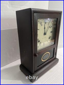 ANTIQUE SHELF CLOCK Seth Thomas For Parts Key And Complete