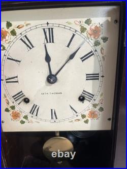ANTIQUE SHELF CLOCK Seth Thomas For Parts Key And Complete