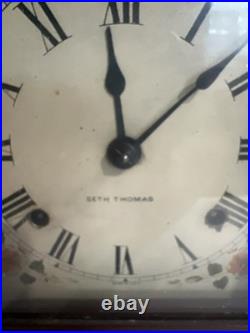 ANTIQUE SHELF CLOCK Seth Thomas For Parts Key And Complete