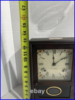 ANTIQUE SHELF CLOCK Seth Thomas For Parts Key And Complete