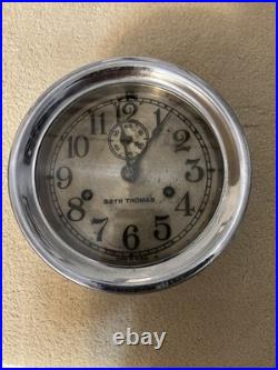 ANTIQUE Seth Thomas 6 Ship's Bell Marine Clock-8 Day-Runs & Strikes-Mayflower