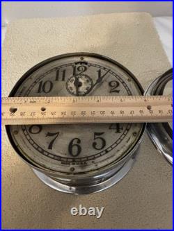 ANTIQUE Seth Thomas 6 Ship's Bell Marine Clock-8 Day-Runs & Strikes-Mayflower