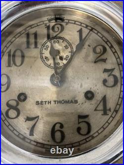 ANTIQUE Seth Thomas 6 Ship's Bell Marine Clock-8 Day-Runs & Strikes-Mayflower