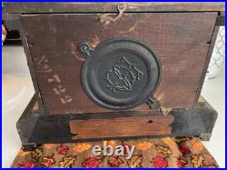 ANTIQUE Seth Thomas Mantle Clock With2 Keys Pendulum Chime Adamantine Untested