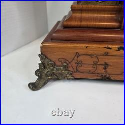 ANTIQUE Seth Thomas TRENT Mantle Clock With Key And Pendulum TESTED & WORKS