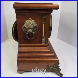 ANTIQUE Seth Thomas TRENT Mantle Clock With Key And Pendulum TESTED & WORKS